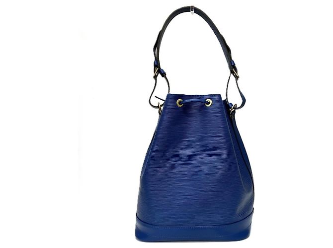 Borsa a tracolla Louis Vuitton Noe in pelle Epi Blu - vista 2