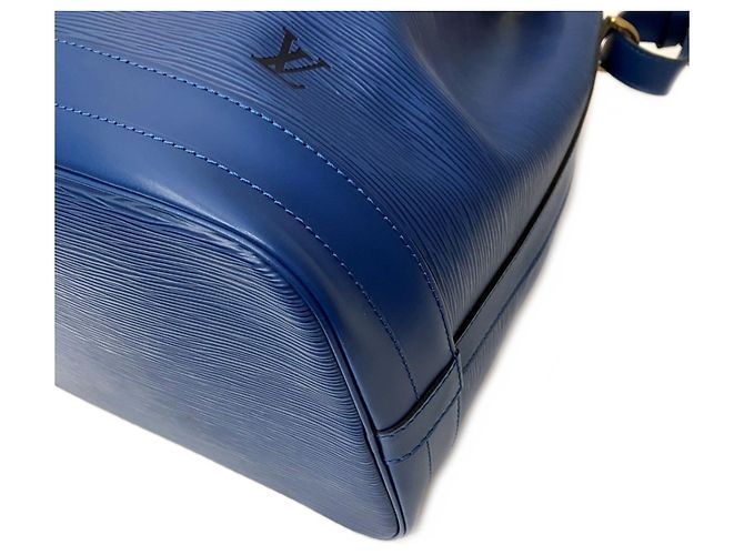 Borsa a tracolla Louis Vuitton Noe in pelle Epi Blu - vista 6