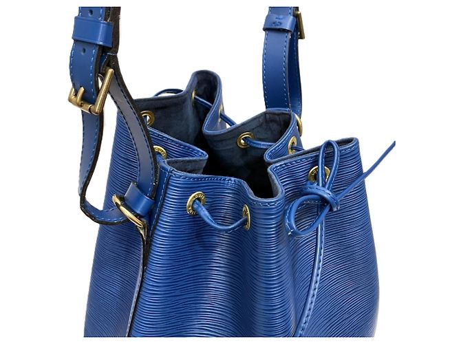 Borsa a tracolla Louis Vuitton Noe in pelle Epi Blu - vista 7