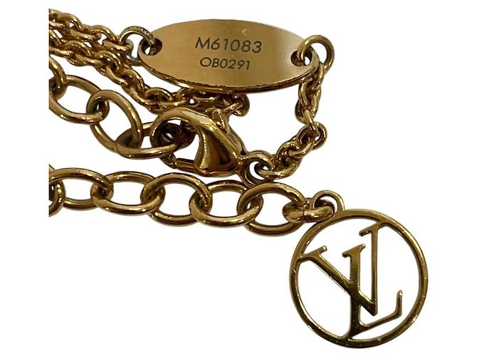 Collana Essential V Louis Vuitton D'oro - vista 7