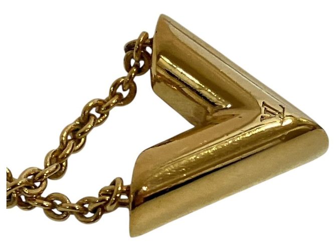 Collana Essential V Louis Vuitton D'oro - vista 8