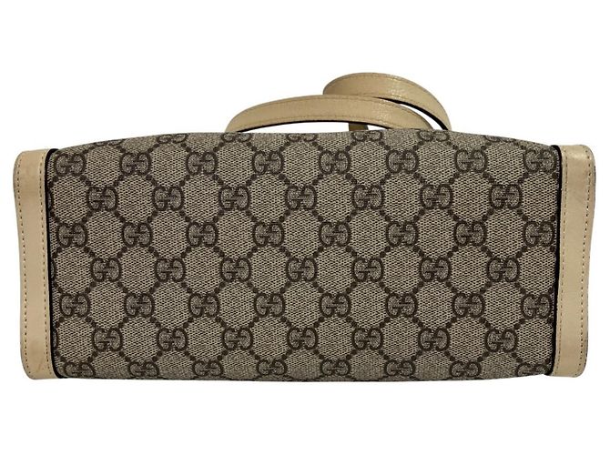 Borsa Tote Gucci GG Small in beige - vista 3