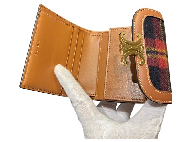 Céline Carteira de aba Celine Triomphe Small Multicor - vista 3