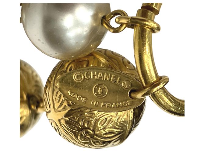 Collar Chanel chapado en oro Dorado - vista 6