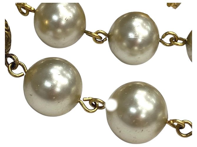 Collar Chanel chapado en oro Dorado - vista 9