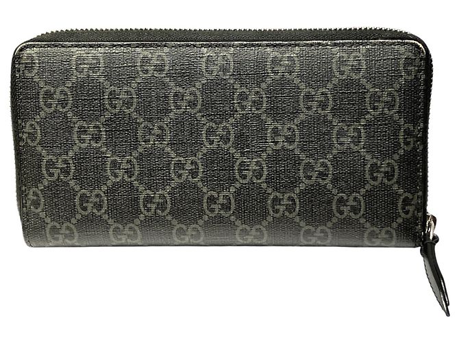 Gucci Langbrieftasche mit Wolfskopf-Animal-Print Schwarz - Ansicht 2