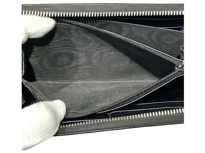 Gucci Langbrieftasche mit Wolfskopf-Animal-Print Schwarz - Ansicht 5
