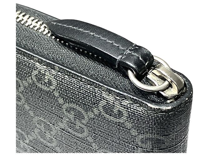 Gucci Langbrieftasche mit Wolfskopf-Animal-Print Schwarz - Ansicht 9
