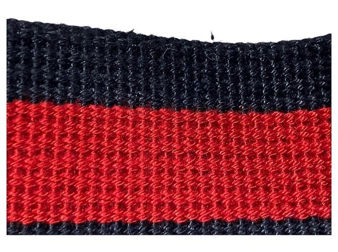 Borsa a tracolla Gucci in canvas e pelle nera Nero - vista 6