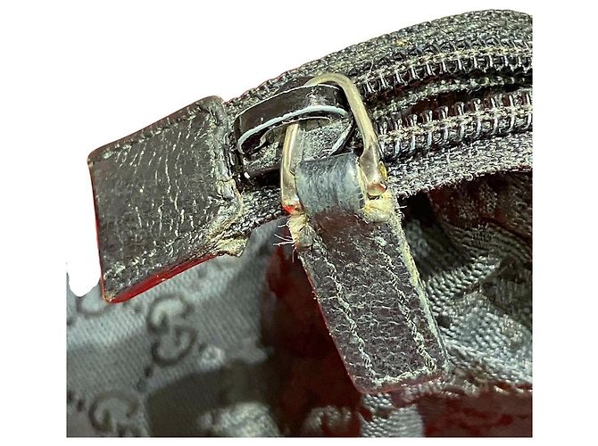 Borsa Tote Gucci in tela GG nera Nero - vista 8