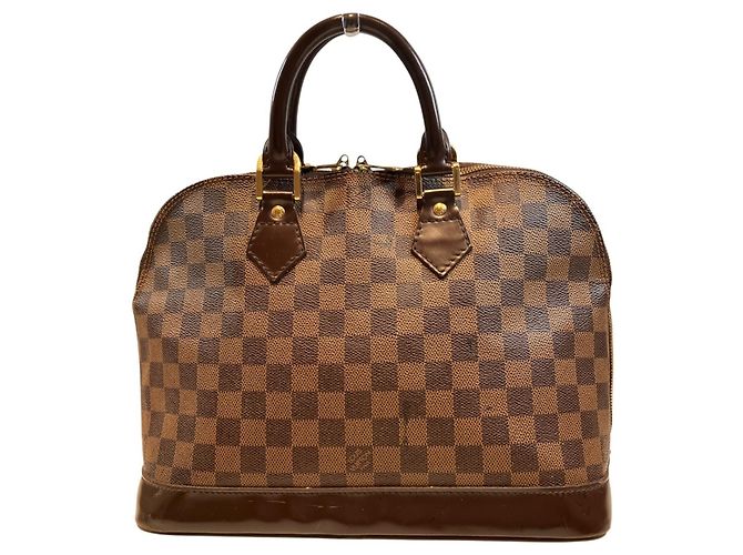 Borsa Louis Vuitton Alma PM Marrone Damier ebene - vista 2