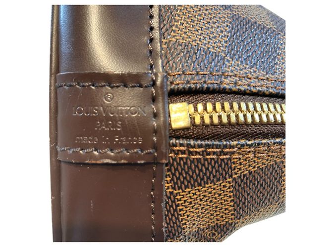 Borsa Louis Vuitton Alma PM Marrone Damier ebene - vista 4