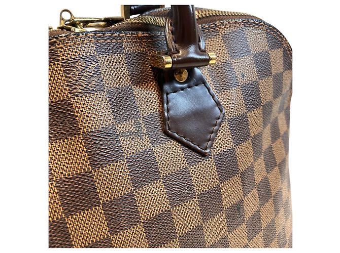 Borsa Louis Vuitton Alma PM Marrone Damier ebene - vista 6