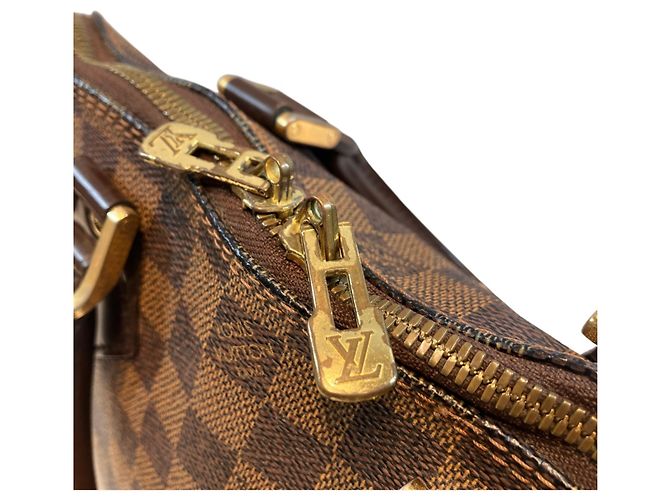 Borsa Louis Vuitton Alma PM Marrone Damier ebene - vista 7