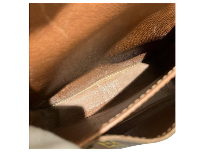 Borsa a tracolla Louis Vuitton Cartouchiere MM Marrone Monogramma - vista 5