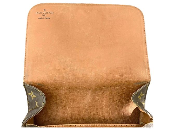 Borsa a tracolla Louis Vuitton Cartouchiere MM Marrone Monogramma - vista 7