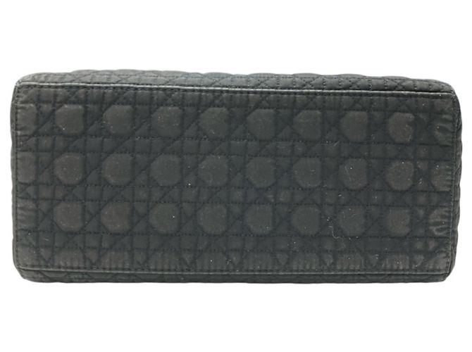 Borsa Christian Dior Dior Lady Cannage in nylon Nero - vista 3