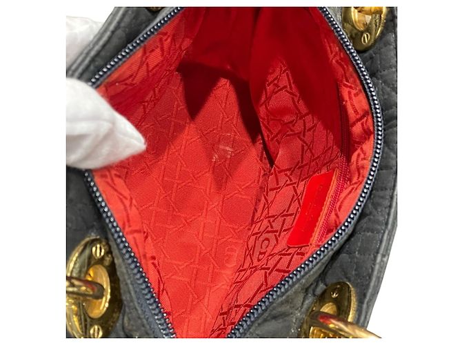 Borsa Christian Dior Dior Lady Cannage in nylon Nero - vista 5