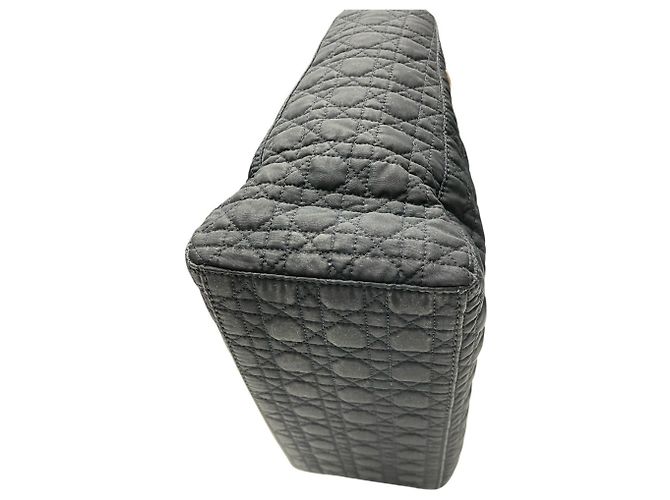 Borsa Christian Dior Dior Lady Cannage in nylon Nero - vista 6