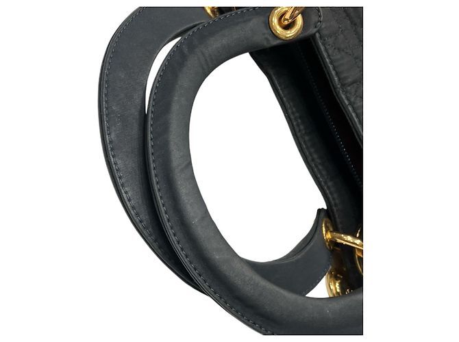 Borsa Christian Dior Dior Lady Cannage in nylon Nero - vista 8