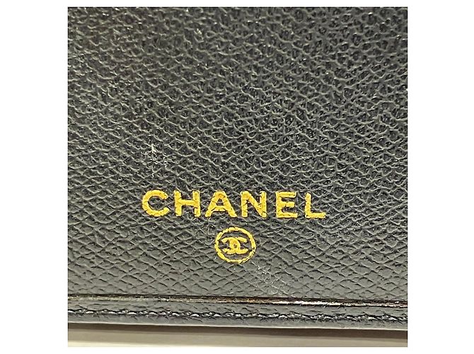 Cartera Larga Chanel - Coco Button Leather Negro - vista 4