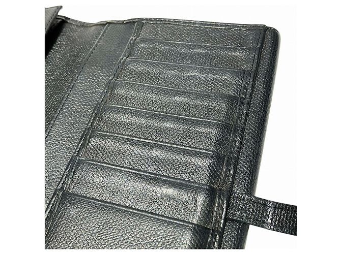 Cartera Larga Chanel - Coco Button Leather Negro - vista 7