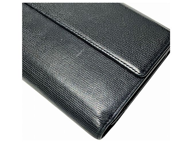 Cartera Larga Chanel - Coco Button Leather Negro - vista 8