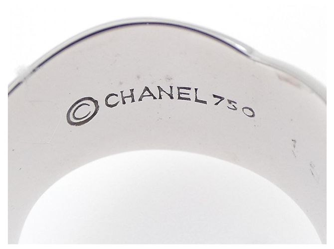 Anillo Chanel Bolduc en oro blanco de 18K - vista 4