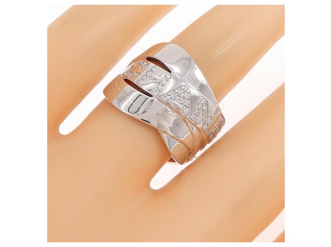 Anillo Chanel Bolduc en oro blanco de 18K - vista 5