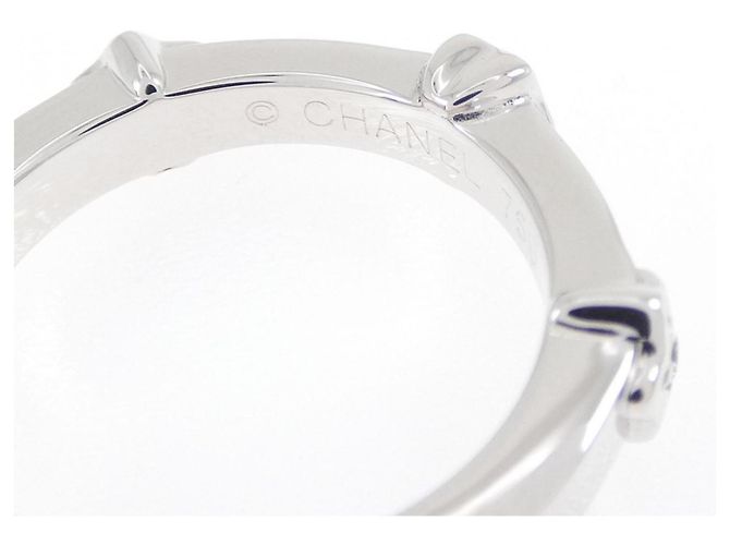 Anel Aliança Chanel em Ouro Branco 18K e Diamantes - vista 3