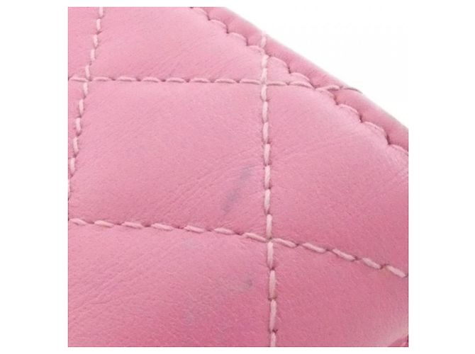 Cartera tri-fold Chanel Boy Line 84432 de piel rosa - vista 5