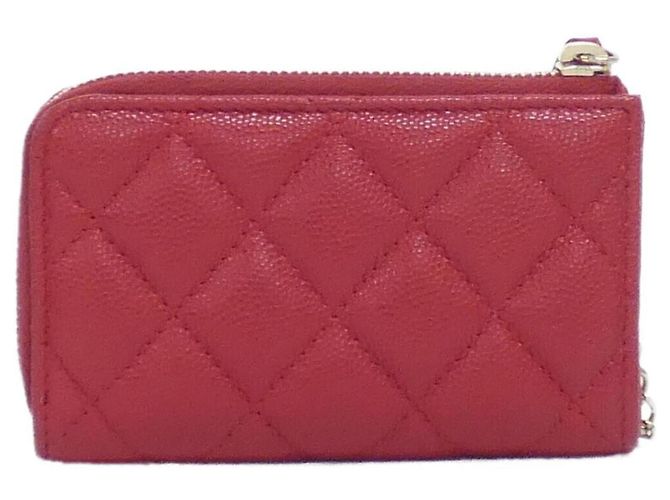 Chanel Timeless Classic Coin Case Rosso - vista 2