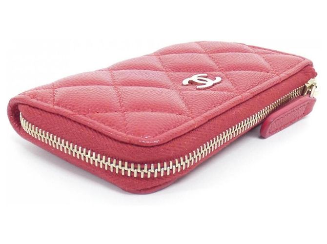 Chanel Timeless Classic Coin Case Rosso - vista 3