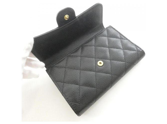 Portafoglio Chanel Timeless Classic Line AP0232 Nero Bordò - vista 5