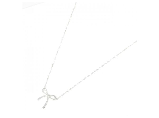 Autre Marque Tiffany Bow Halskette Silber - Ansicht 2
