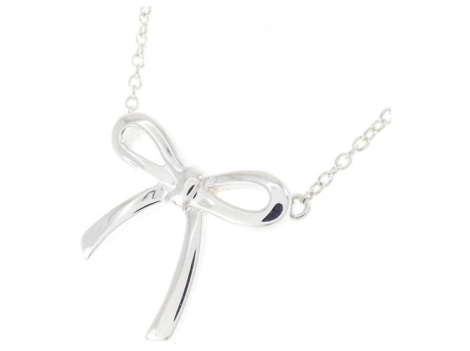 Autre Marque Tiffany Bow Halskette Silber - Ansicht 3