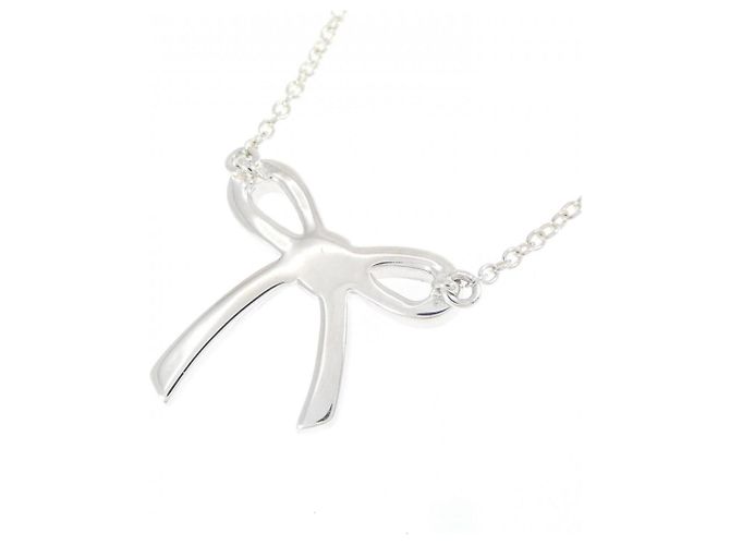 Autre Marque Tiffany Bow Halskette Silber - Ansicht 4