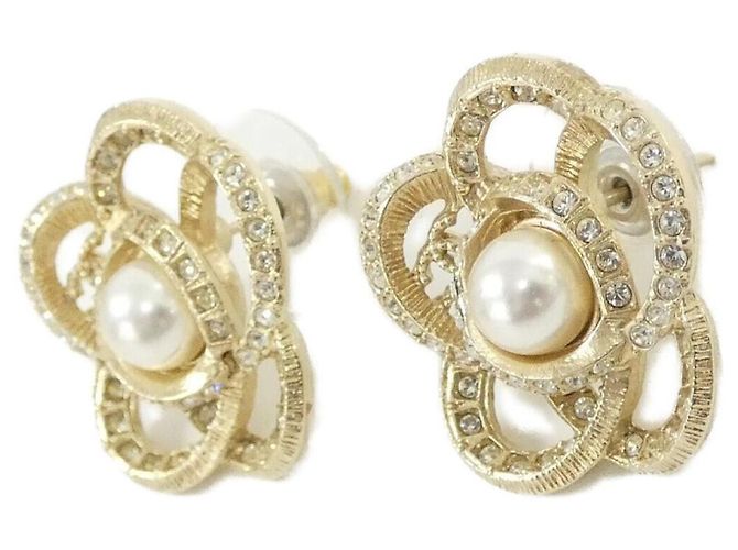 Timeless Pendientes de botón Chanel 58624 Blanco - vista 2