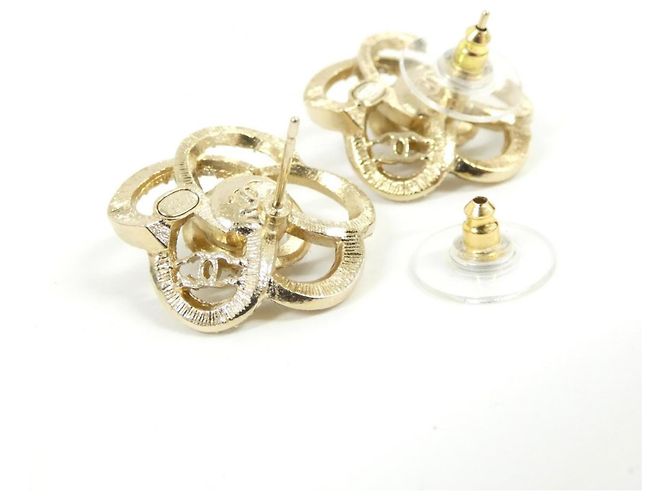 Timeless Pendientes de botón Chanel 58624 Blanco - vista 3