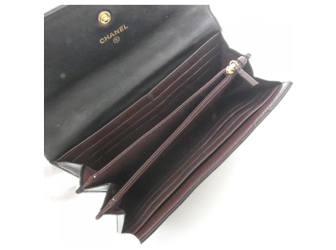 Chanel Timeless Classic Line 50096 Wallet Black Dark red - view 7