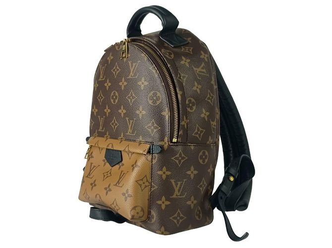 Zaino Louis Vuitton Palm Springs PM Marrone - vista 2
