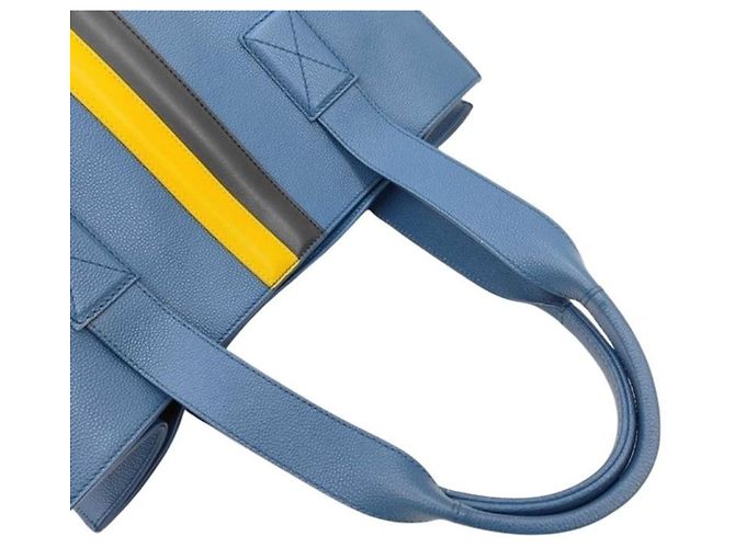 Borsa Tote Tod's in pelle blu - vista 4