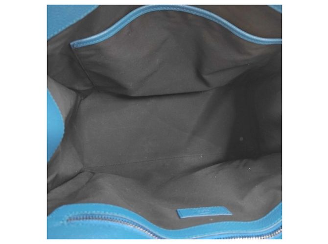 Borsa Tote Tod's in pelle blu - vista 8