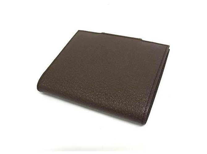 Bulgari Cartera Bvlgari Bifold en cuero marrón Castaño - vista 2