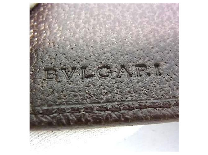 Bulgari Cartera Bvlgari Bifold en cuero marrón Castaño - vista 6