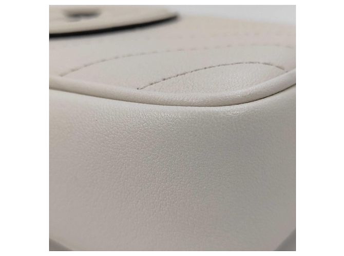 Borsa a tracolla mini con catena GUCCI Blondie Bianco - vista 6