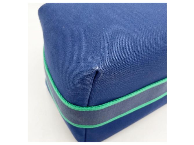 Bolso de algodón azul Hermès - vista 4