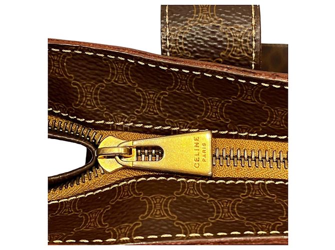 Céline Borsa Tote Celine Macadam Marrone - vista 7