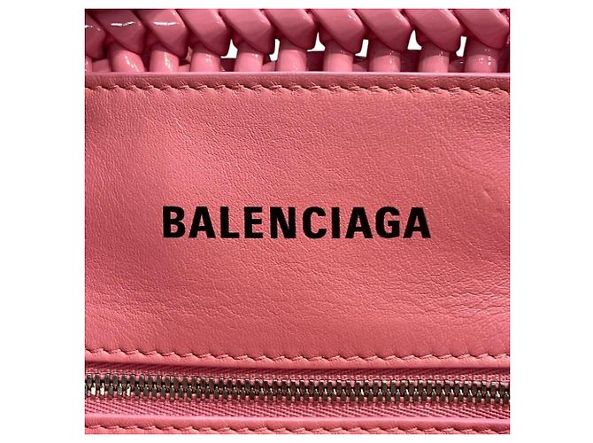 Borsa a tracolla Balenciaga Bistro Basket XS Rosa - vista 4