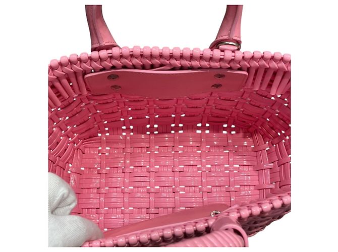 Borsa a tracolla Balenciaga Bistro Basket XS Rosa - vista 6